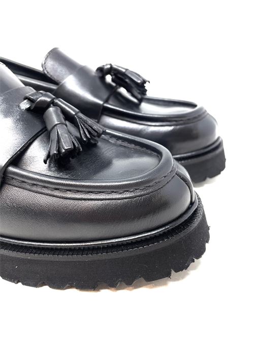 Mocassino donna platform con nappine IL LACCIO | 10LVITELLONERO